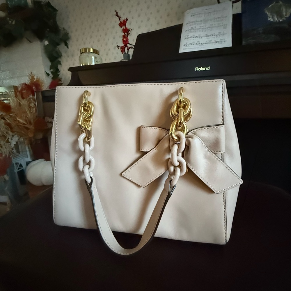 MICHAEL Michael Kors Cream Crossbody Bag with Gold Accents
